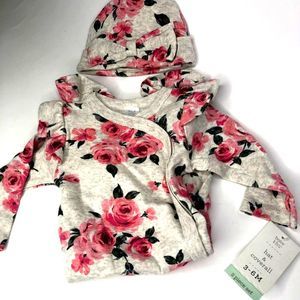 NWT Baby Kiss 3-6M Rose Outfit Set